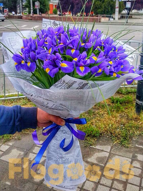 Букет «101 ирис» за 31 655 руб.